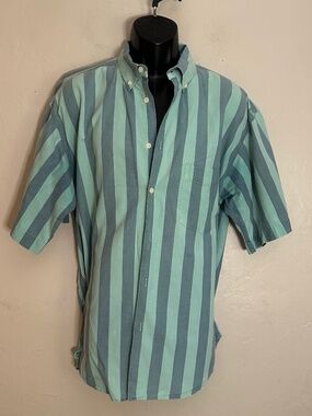 International Male Short Sleeve Button Down 24" armpit to armpit Cotton blend